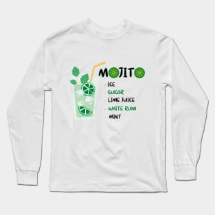 Mojito Cocktail Long Sleeve T-Shirt